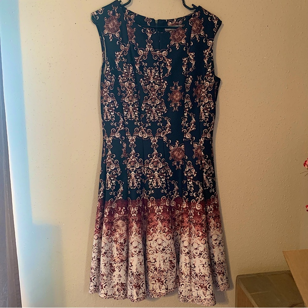 Danny and Nicole’s A-Line Dress - Size 14 - Black/Pink/White
